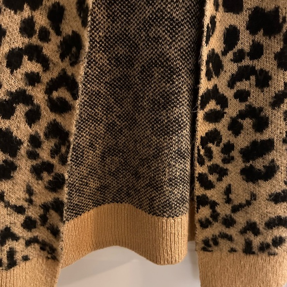 BP. Leopard print long and open cardigan Sz M - Picture 4 of 9